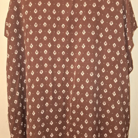 Brown Patterned Women's Top - Picture 4 of 4